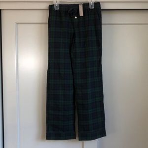 J. Crew plaid flannel pajama pants